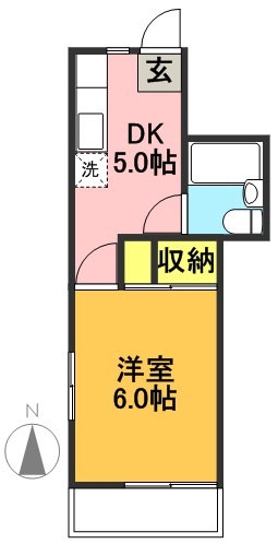 コスモハイツ 間取り図