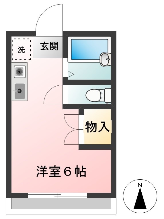 セイクレッド・ヒルズ 202号室 間取り