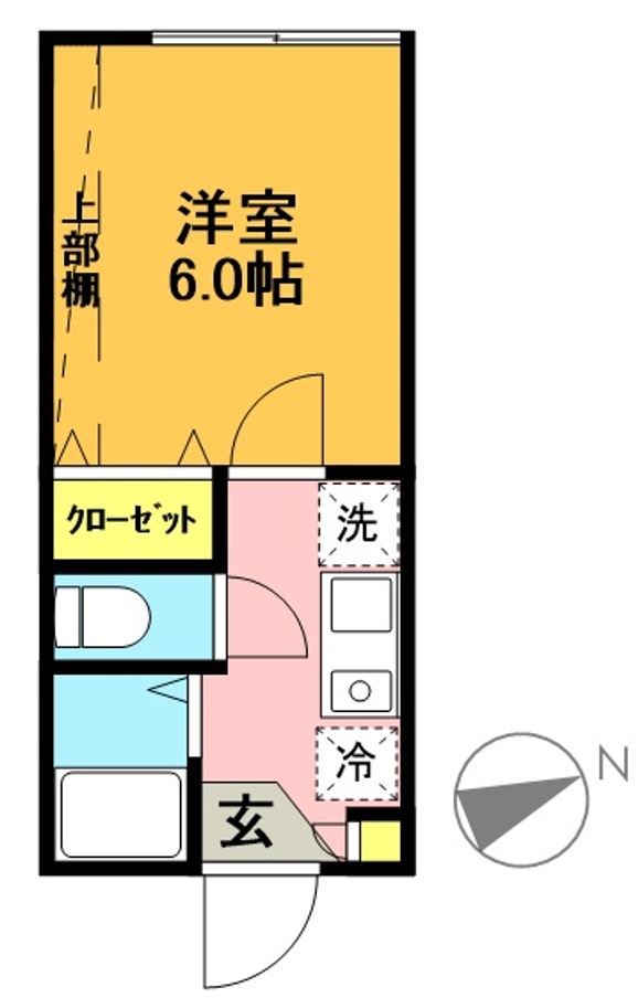 シエスタ赤堤 106号室 間取り