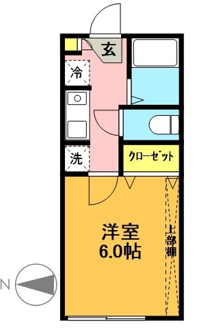 シエスタ赤堤 106号室 間取り