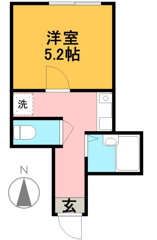 ローゼット代田 103号室 間取り