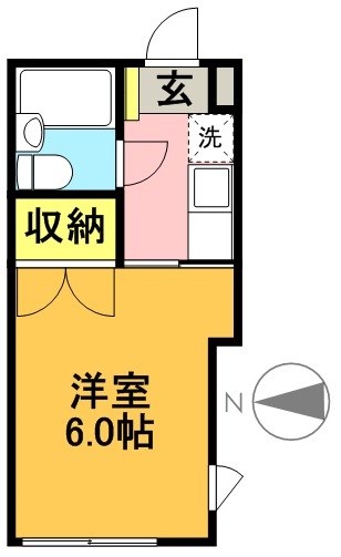 エトワール羽根木  202号室 間取り