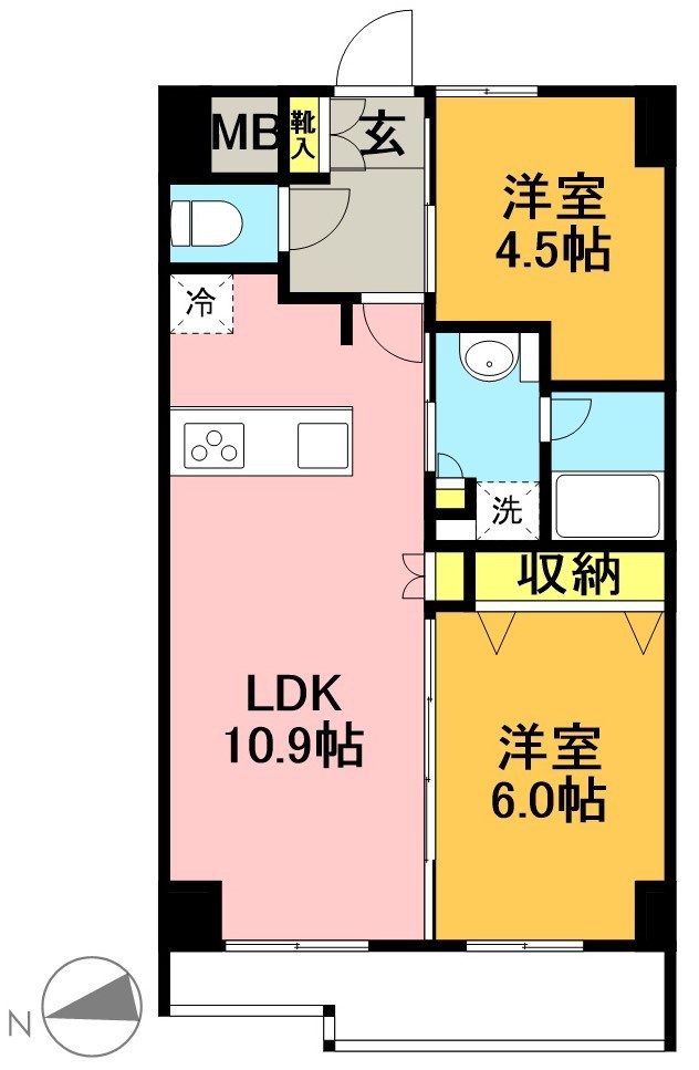 ｌｅ　Ｓｕｄ　α 303号室 間取り