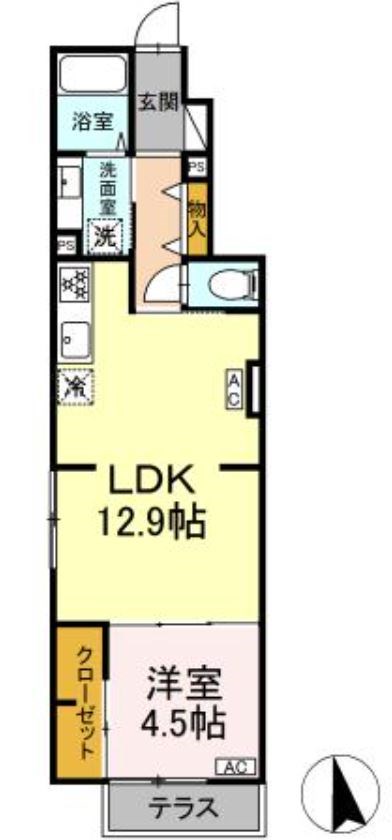 グラナーデ成城学園前B 間取り図