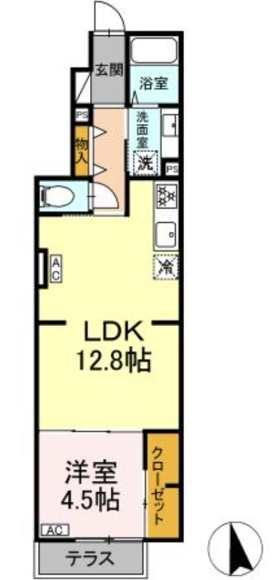 グラナーデ成城学園前B 間取り図