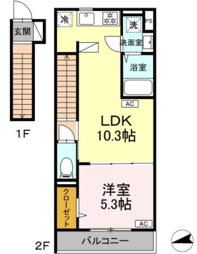 グラナーデ成城学園前A 間取り図