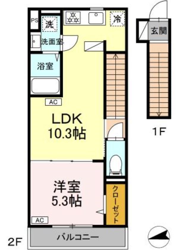 グラナーデ成城学園前A 間取り図