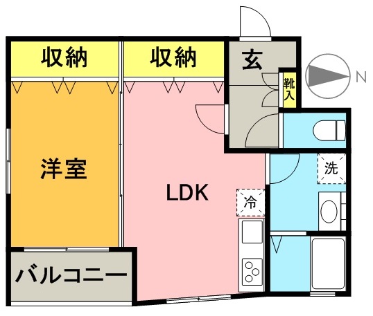 ティーエス代沢 103号室 間取り