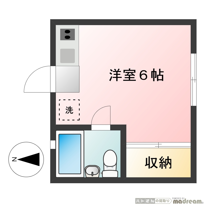 ベルフラッツ 間取り図