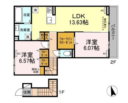 グラナーデ高井戸東 202号室 間取り