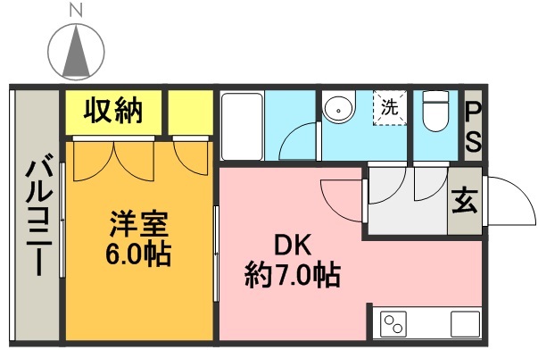 ユーコート世田谷松原 間取り図