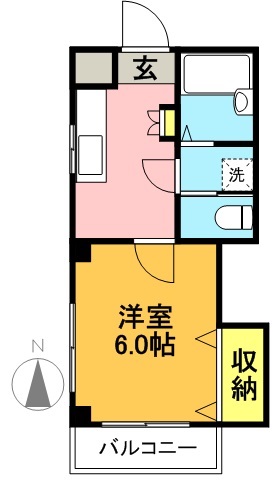 メゾンドブローニュ赤堤 間取り図