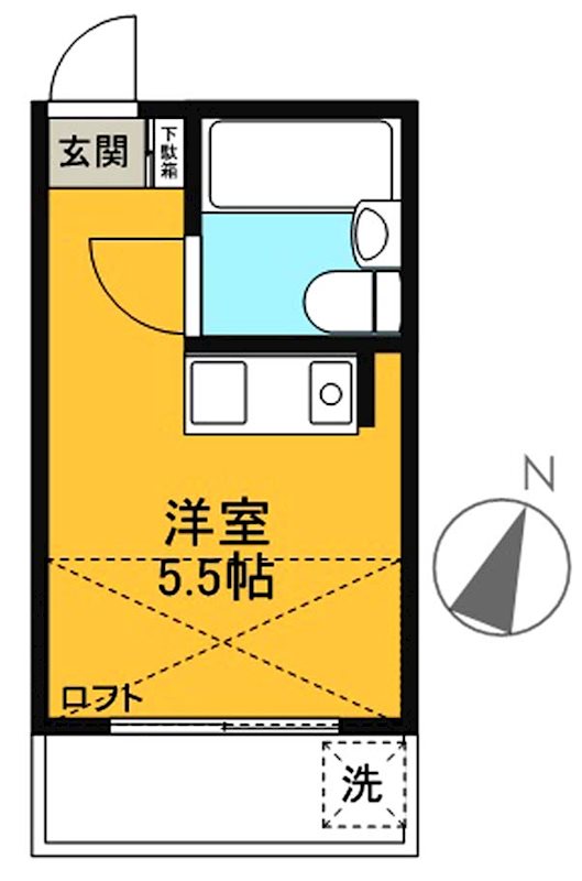 パーク幡ヶ谷  203号室 間取り