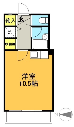 シャトレ明大前 間取り図