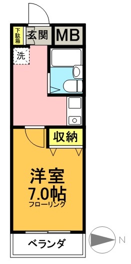 アゼリア明大前 間取り図