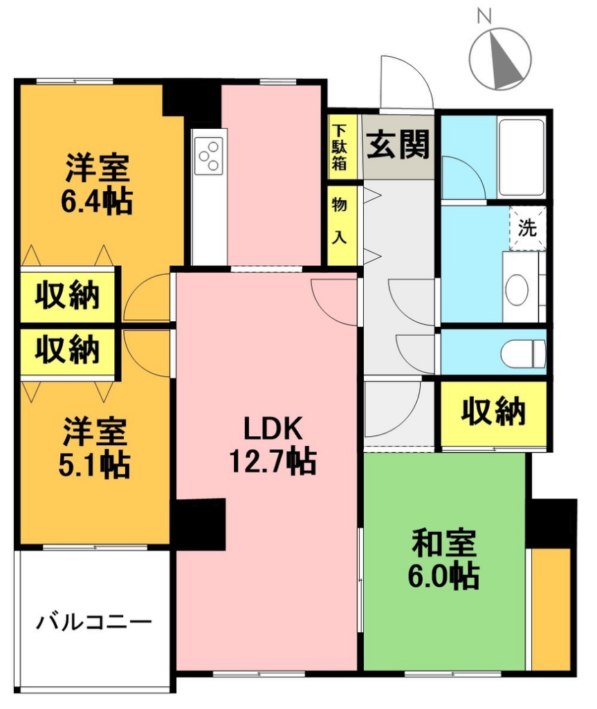 ラ・ヴェール浜田山 204号室 間取り