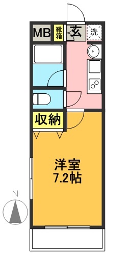 サンロイヤルイマイ 103号室 間取り