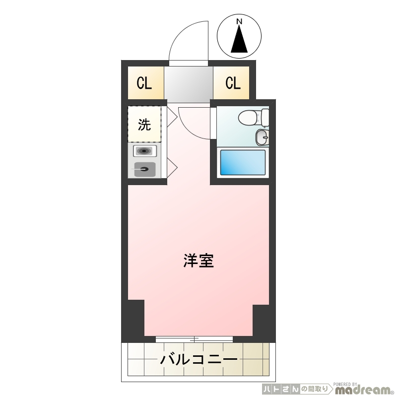 カテリーナ梅ヶ丘 間取り図