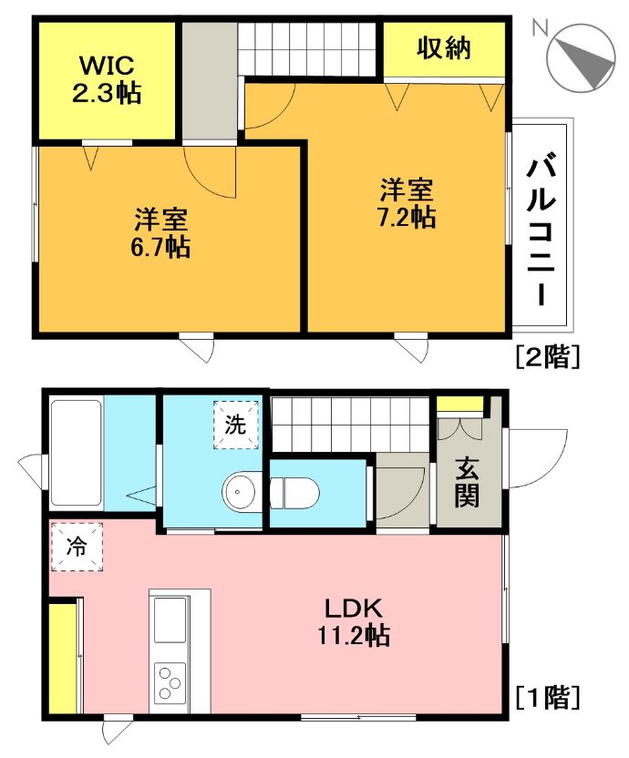 グランメール松原　テラスハウス 間取り図