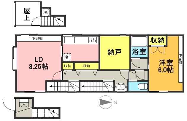 浜田山賃貸 間取り図