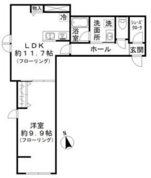 パークフォンテ 202号室 間取り