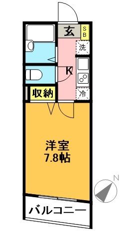 アベニール東松原  間取り図