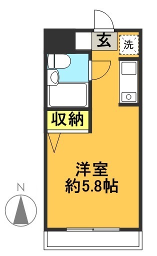 インプルーブ高井戸 309号室 間取り