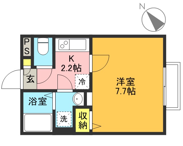 コート浜田山 202号室 間取り