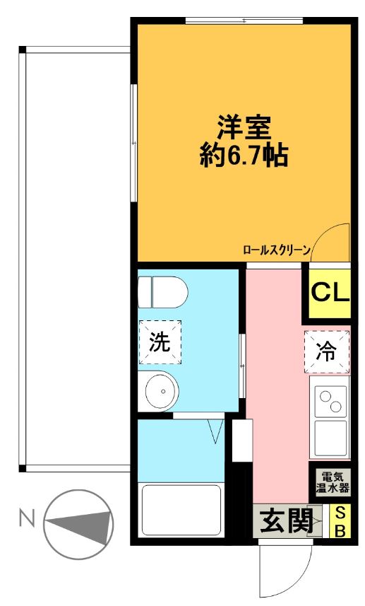 エスポアール明大前 間取り図