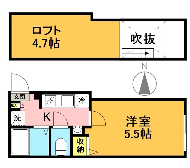 グランクオール新代田 302号室 間取り