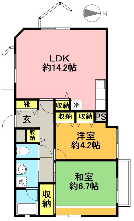 クレスト和泉 205号室 間取り