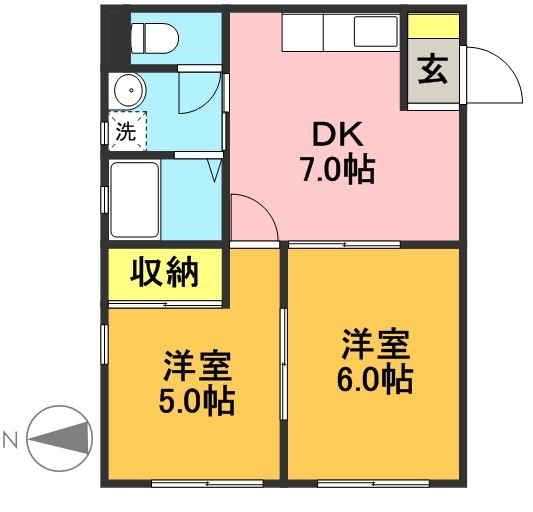 ＨＫレジデンス 105号室 間取り