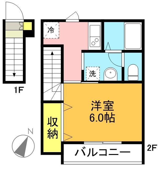 ライズ  205号室 間取り