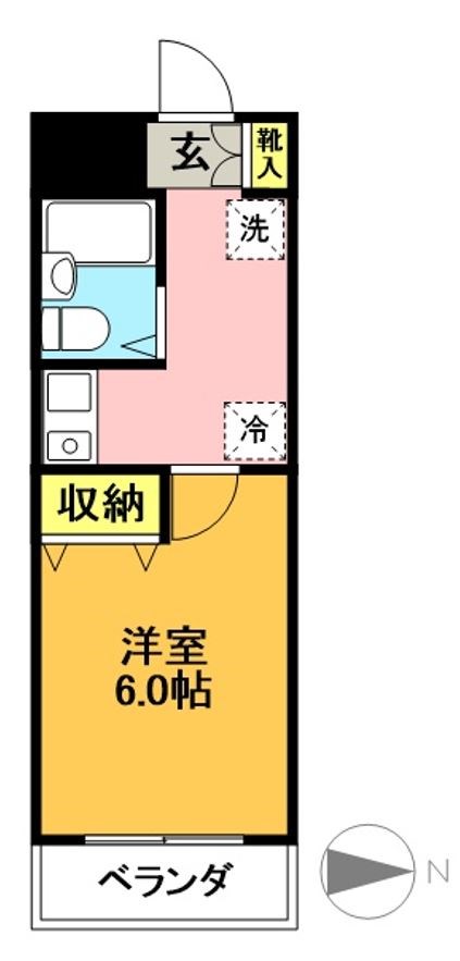 アゼリア明大前 間取り図