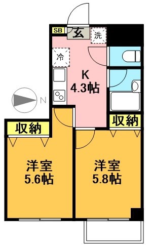 Ｎ．Ｋ．ＭＡＮＳＩＯＮ（９１３４９７） 間取り図