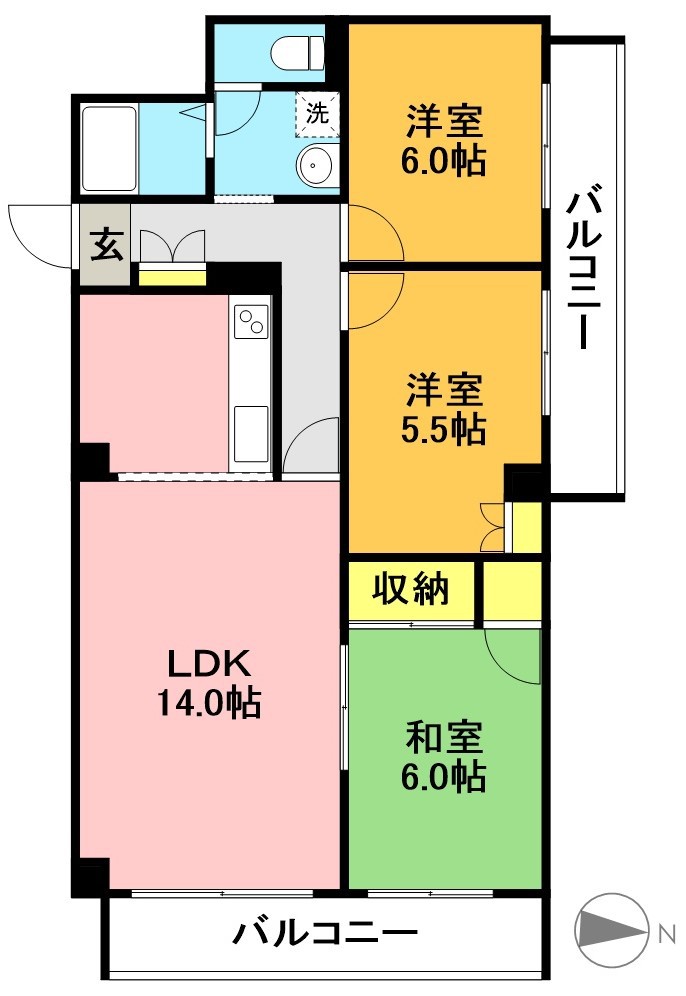 エイティフォーはまだ山 201号室 間取り