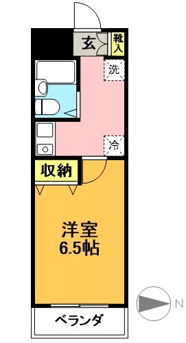 アゼリア明大前  105号室 間取り