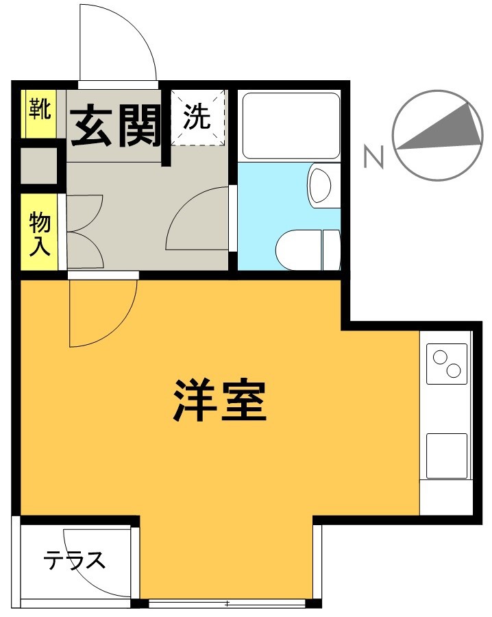 クレール浜田山 105号室 間取り