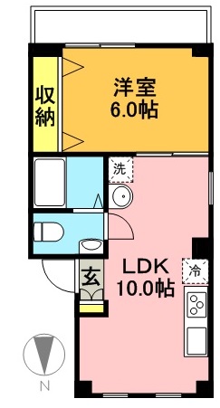 クレール赤堤 302号室 間取り