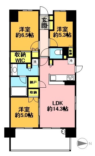 ジオ杉並高井戸 914号室 間取り