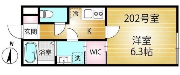 ラヴィハウス下高井戸 202号室 間取り