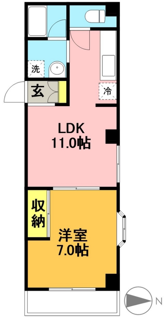 アーバン羽根木 203号室 間取り