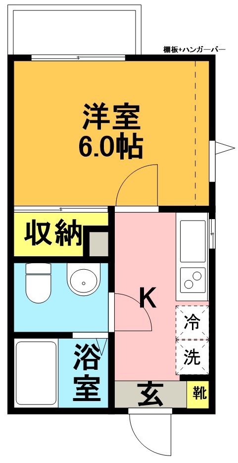 ライトコート永福 102号室 間取り