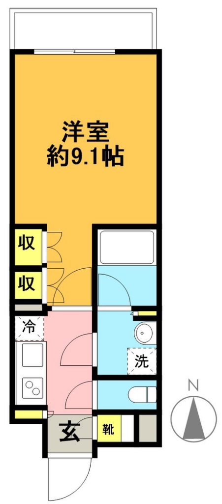 レガリス明大前 105号室 間取り