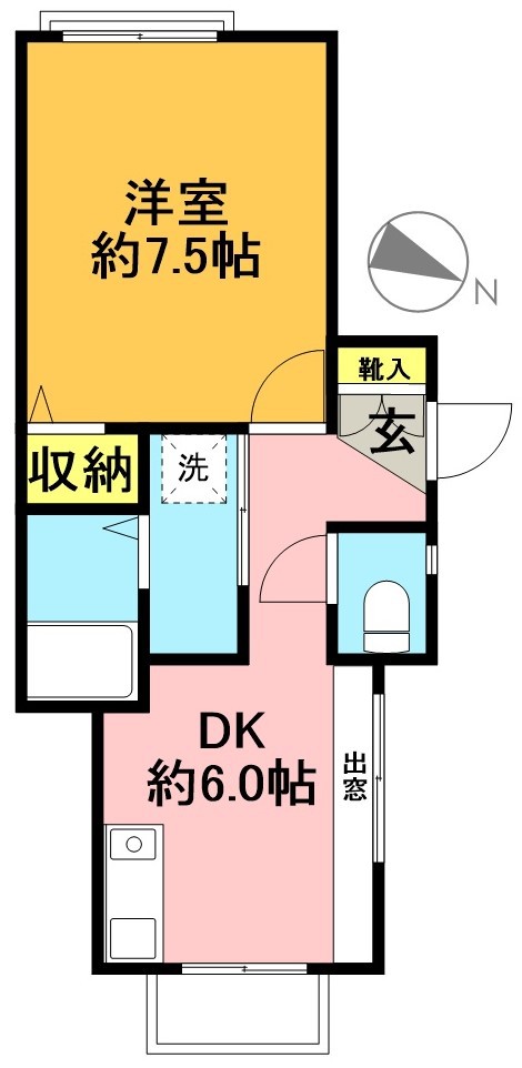 シャルマン久我山 102号室 間取り