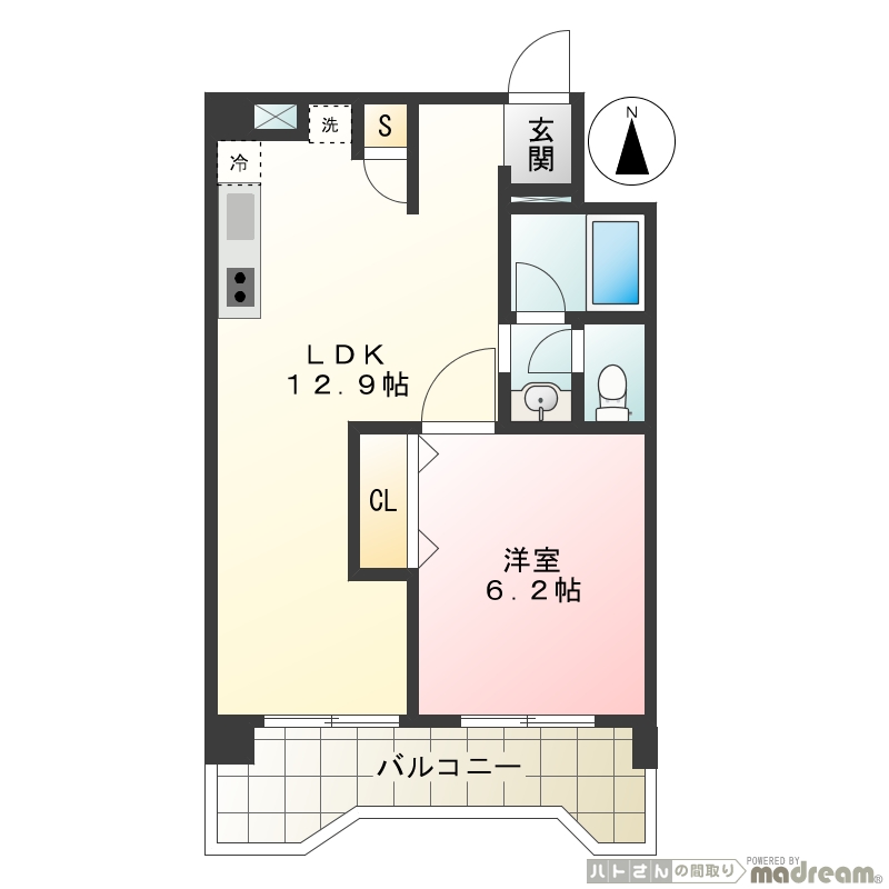 ソーワ梅丘マンション 203号室 間取り