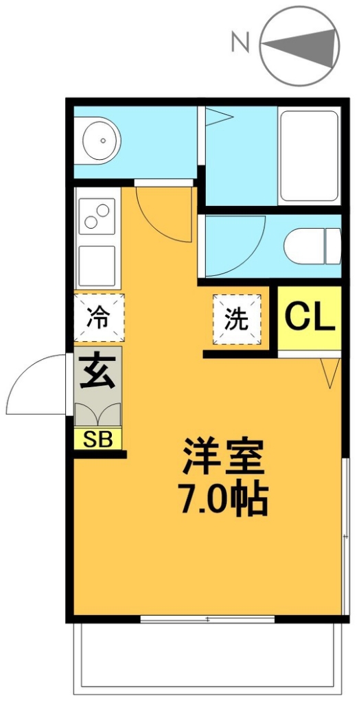 フローレンス羽根木 103号室 間取り