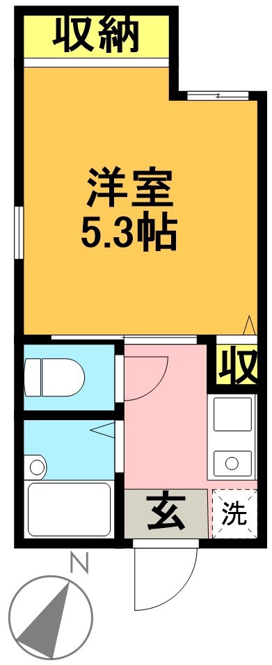 カロン 301号室 間取り