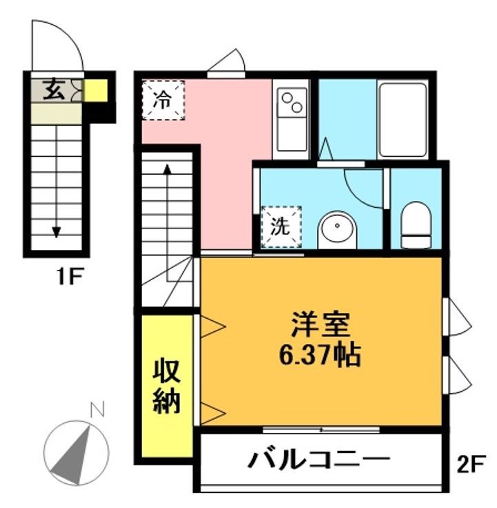 ライズ 201号室 間取り