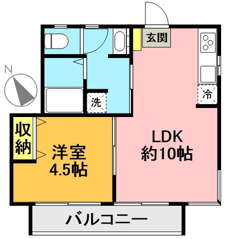 グリーンヒサミ 201号室 間取り